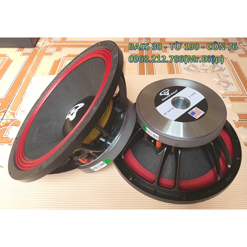 Bass 30 Cerwin Vega gân đỏ từ 190 côn 76 - GIÁ 1 CHIẾC