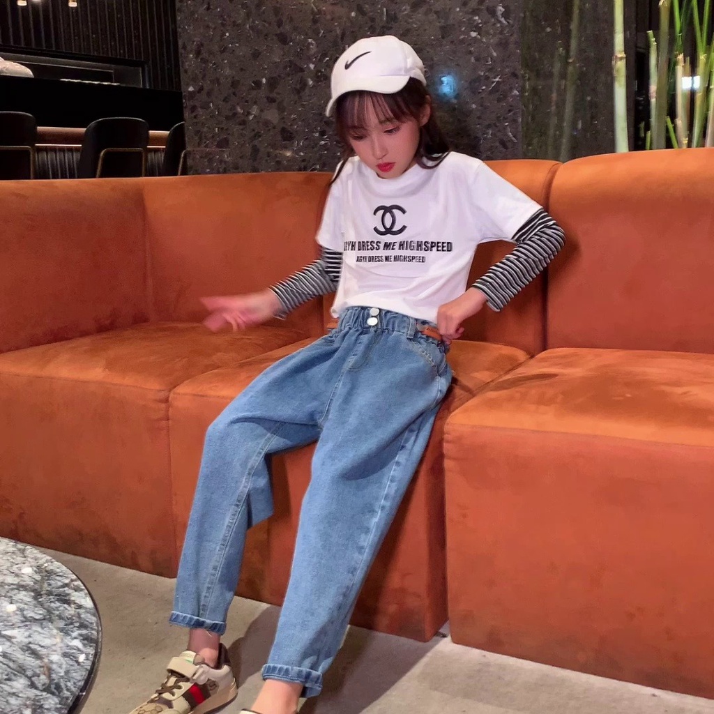 Quần jean size đại cho bé gái 10 tuổi  ✨ Quần bò bé gái lớn 25kg 30kg 35kg 40kg