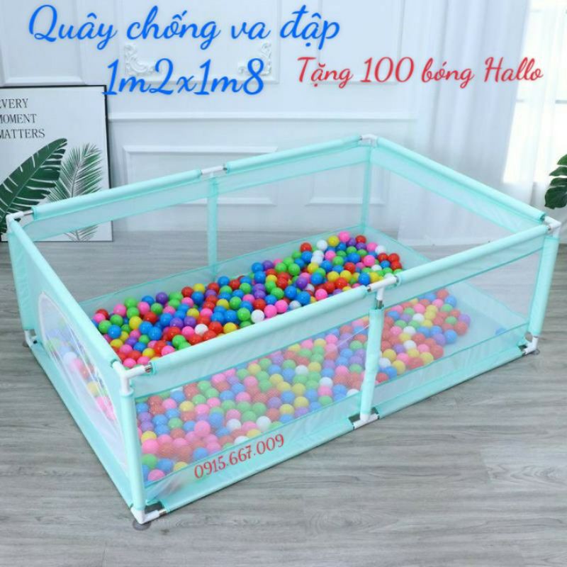 Quây nhà bóng, quây cũi 1m2 x 2m3 (tặng banh)