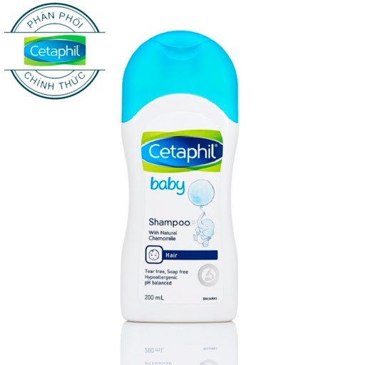 Dầu gội cho bé Cetaphil Baby Shampoo không bọt, dịu nhẹ (Chai 200ml)