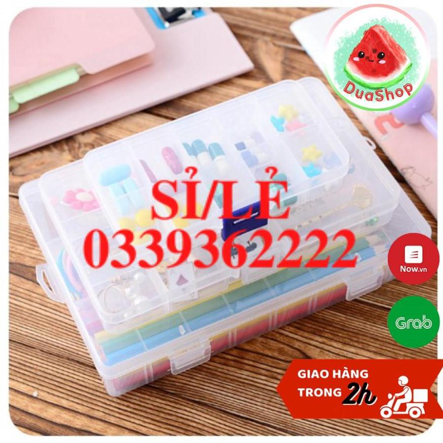 [ HAIANHSHOP ] Hộp đựng trang sức 10 hoặc 15 ngăn tiện dụng   Duashop &gt;