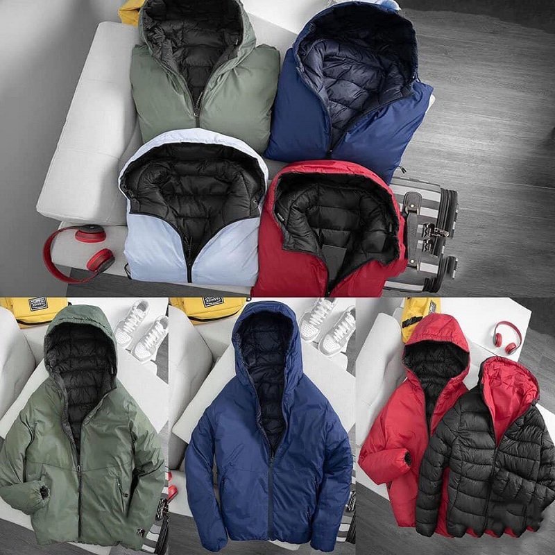 Áo Khoác phao nam nữ Unisex, Chất phao dày dặn, Mặc được 2 mặt, Nhẹ nhàng, ấm áp, chống nước ok vô tư dạo phố...