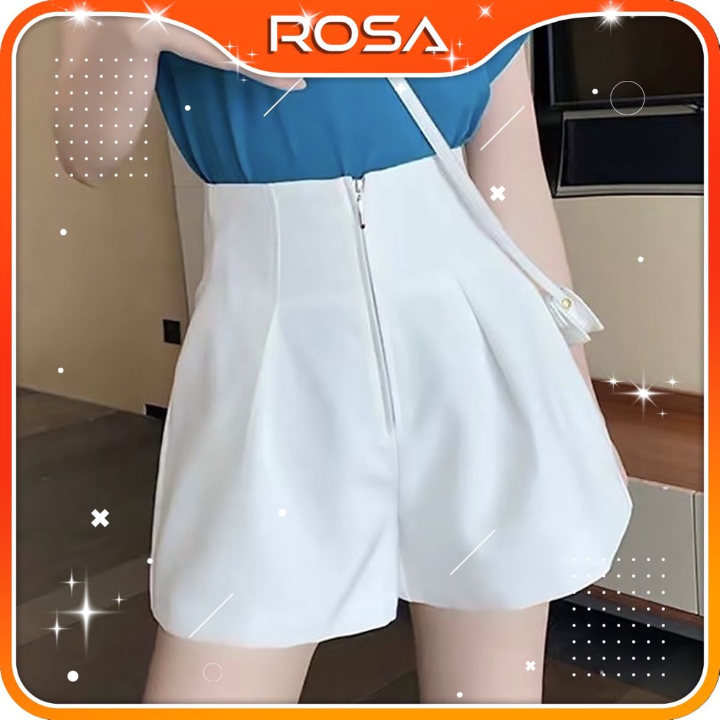 Quần short nữ lưng cao khóa giữa kiểu mới ROSA BOUTIQUE