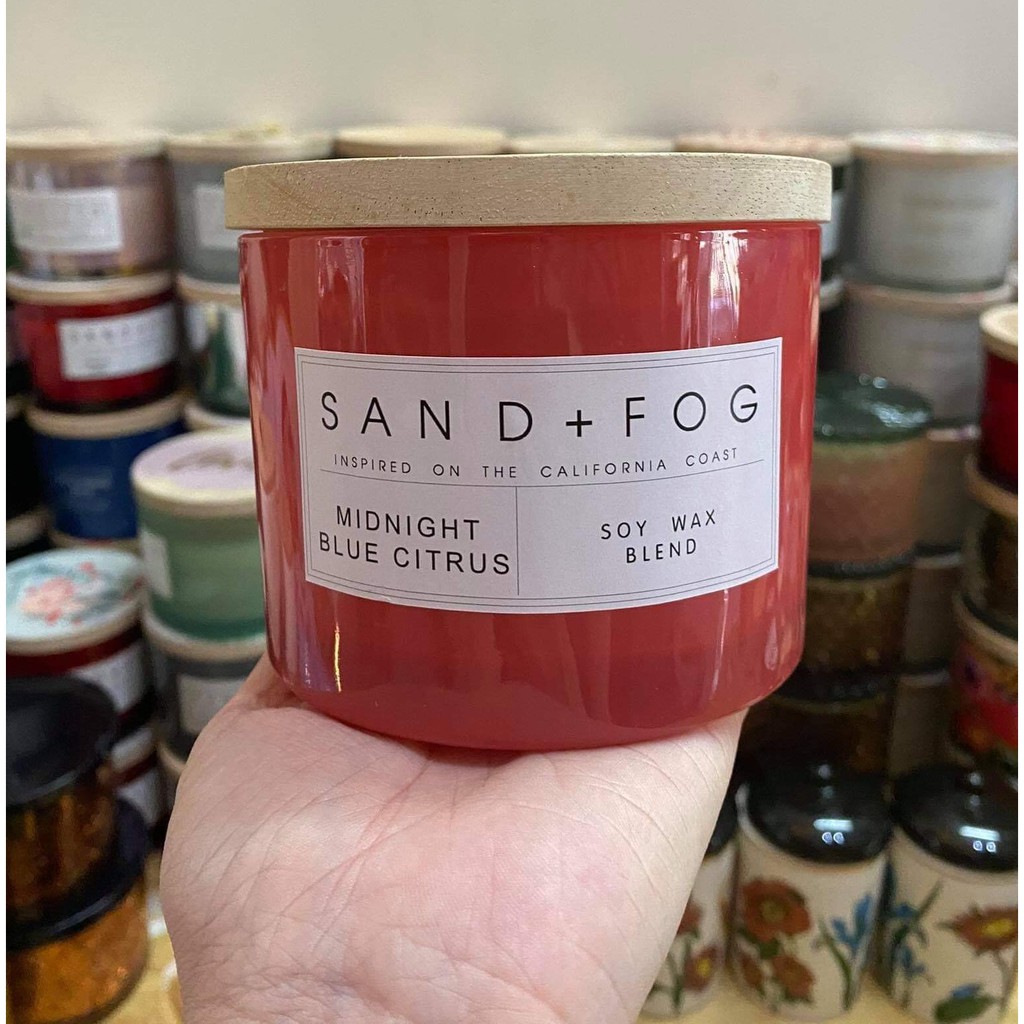 Nến Thơm Tinh Dầu Sand+Fog 2 & 3 Bấc Hủ Lớn (Hàng xuất Mỹ) - Made with Essential Oils