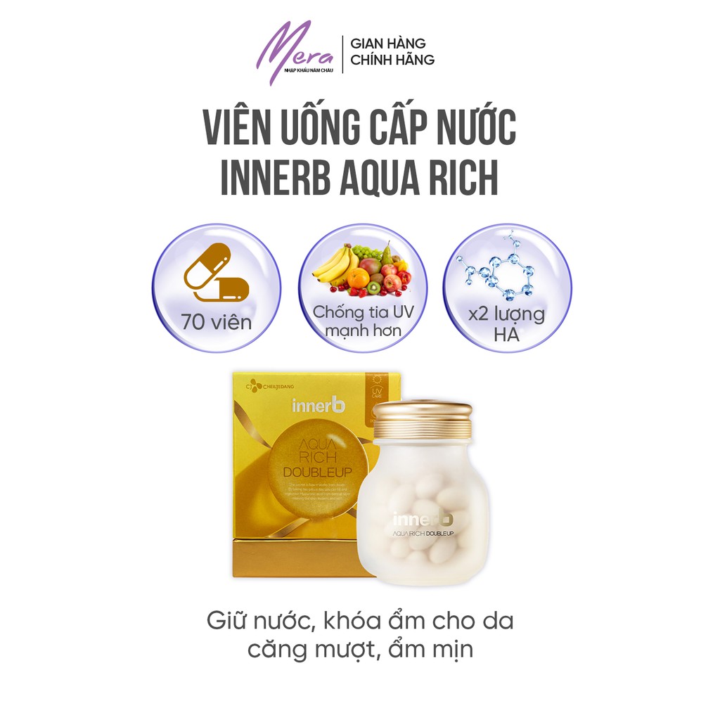 Viên uống cấp nước Innerb Aqua Rich 70 viên