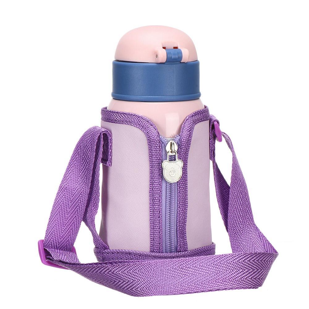 KUNHEV Bình Nước Giữ Nhiệt 400ML / 400ML In Họa Tiết Hoạt Hình Dễ Thương Chống Rò Rỉ Tiện Dụng