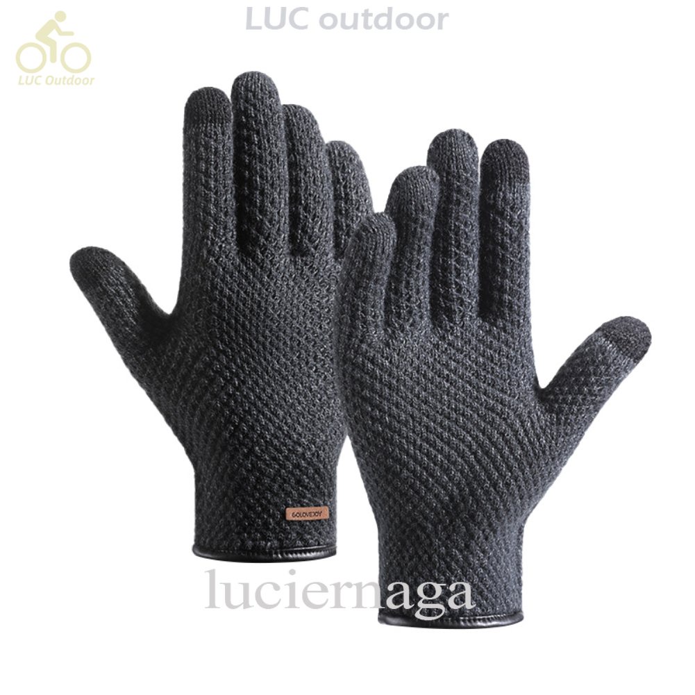 Găng Tay Dệt Kim Giữ Ấm Chống Trượt Có Thể Chạm Màn Hình Cảm Ứng