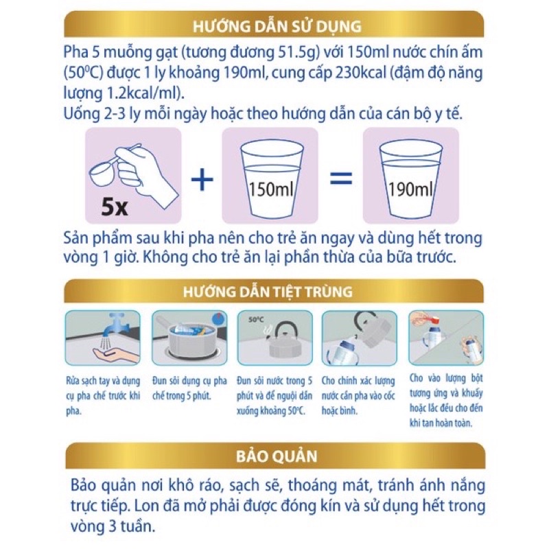Tặng 1 lốc yến 15% - Sữa bột FRANCI PEDIA lon 800g