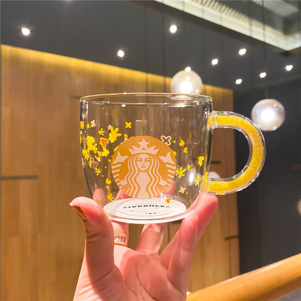 STARBUCKS Ly Nước Starbuck 2020 Kèm Nắp Đậy Hình Hoa Quế Xinh Xắn