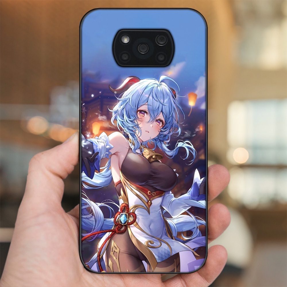 Ốp lưng Xiaomi Poco X3, Poco X3 Pro, Poco X3 NFC viền đen in hình Ganyu Genshin Impact