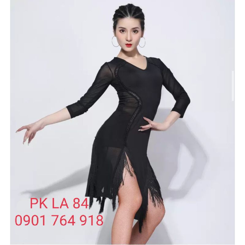 Đầm khiêu vũ cao cấp phối tua rua