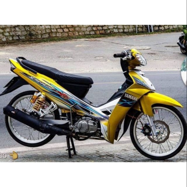 Tem rời sirius dán xe vàng