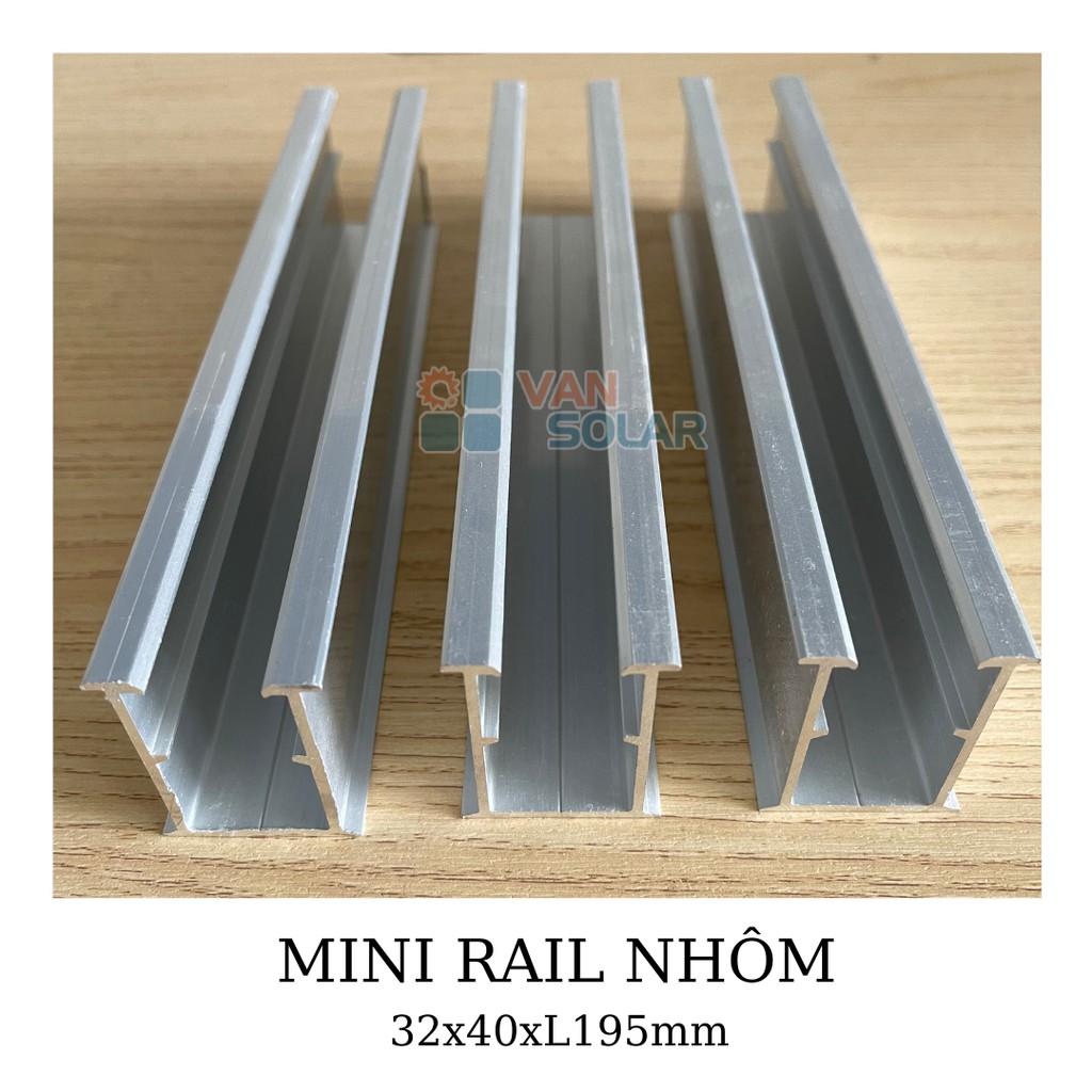 THANH MINI RAIL NHÔM CAO CẤP CHUYÊN DỤNG CHO ĐIỆN MẶT TRỜI  A6005-T6