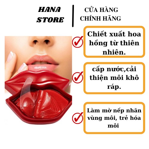 Mặt Nạ Dưỡng Môi Chăm sóc Môi Môi Mask Bioaqua Mỹ Phẩm Hana Nội Địa Trung Hộp 20 Miếng