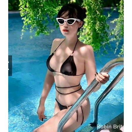 Bikini đồ bơi tam giác phối khoen sexy hình thật do shop chụp sàn nhiều màu VATIXA BKN102