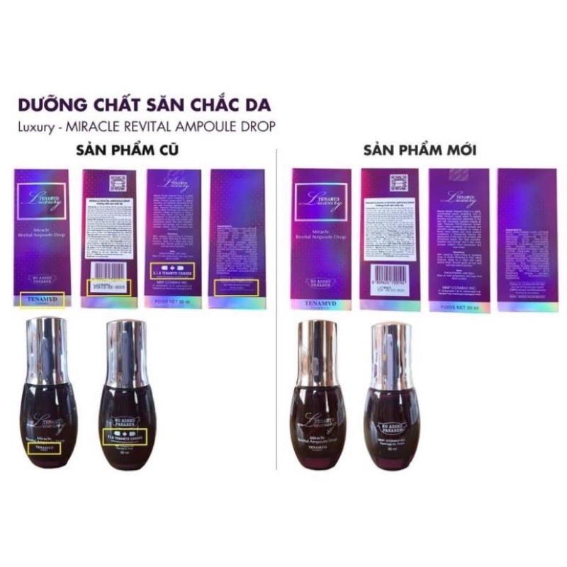 MIRACLE REVITAL AMPOULE DROP (Dưỡng chất săn chắc da, giảm lão hóa Tenamyd Luxury) | BigBuy360 - bigbuy360.vn