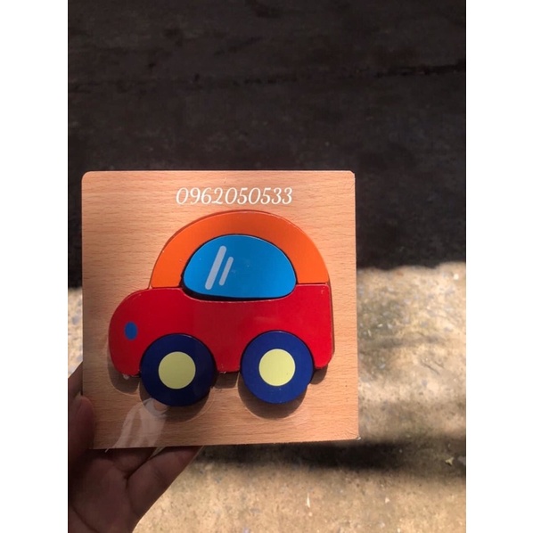 Đồ chơi tranh xếp hình, tranh ghép hình gỗ nỗi 3D, đồ chơi montessori