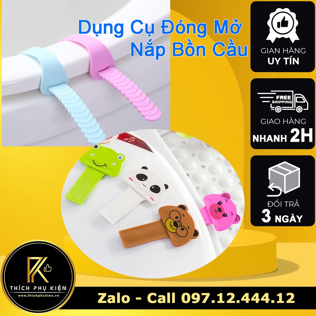 Dụng Cụ Tay Mở, Nâng, Đóng, Đậy Nắp Bồn Cầu, Bệ Ngồi Toilet - Nhà Vệ Sinh