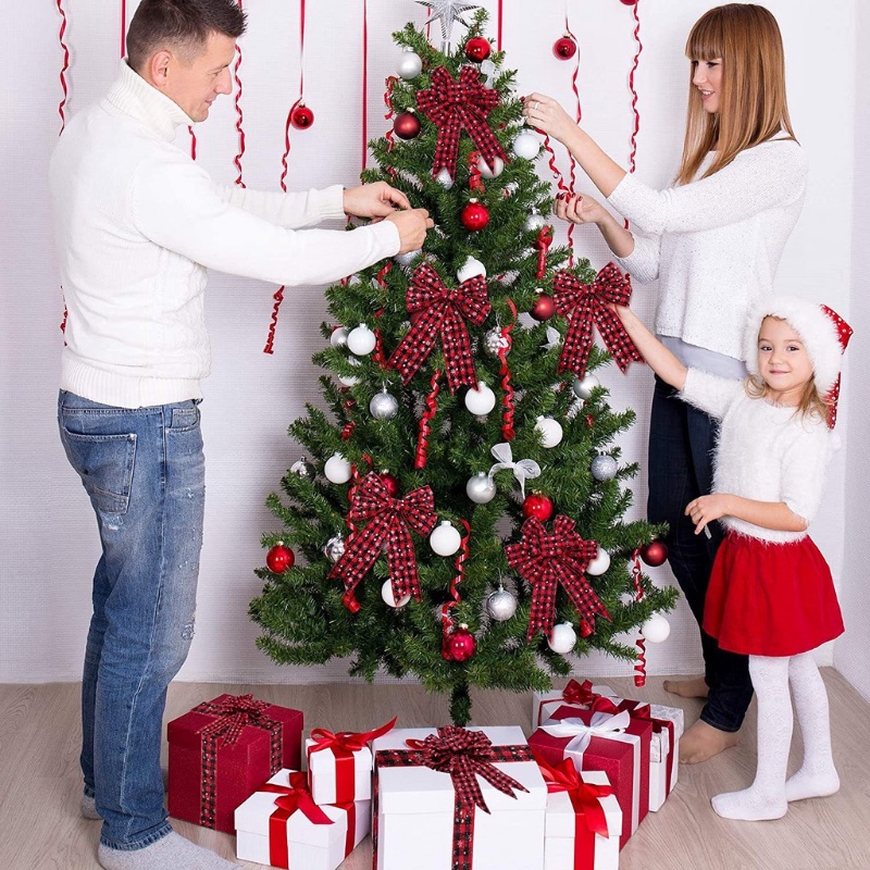 Cuộn Dây Ruy Băng Satin Họa Tiết Bông Tuyết Đơn Giản Cổ Điển Dùng Trang Trí Giáng Sinh / Tiệc Cưới / Sinh Nhật DIY