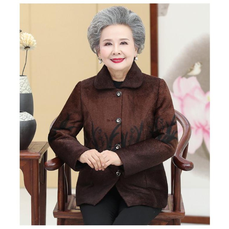 ÁO NHUNG LÁ CHO NGƯỜI GIÀ