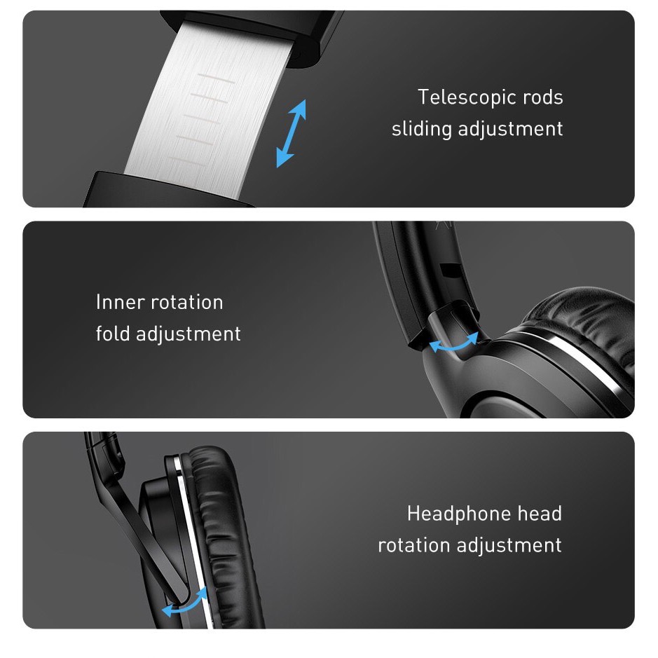 Tai nghe chụp tai bluetooth Encok D02 pro Stereo Bluetooth wireless hifi Surround Headphone