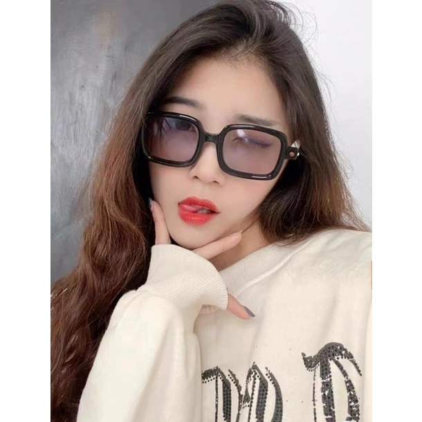 Kính mát nam nữ 86512 chống UV400, thiết kế mắt vuông  dễ đeo, màu sắc thời trang