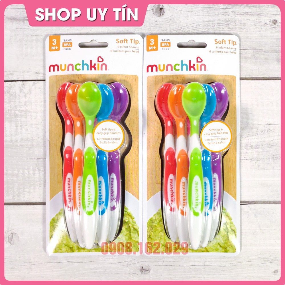 Thìa mềm ăn dặm Munchkin cho bé, muỗng ăn dặm cho bé Munchkin