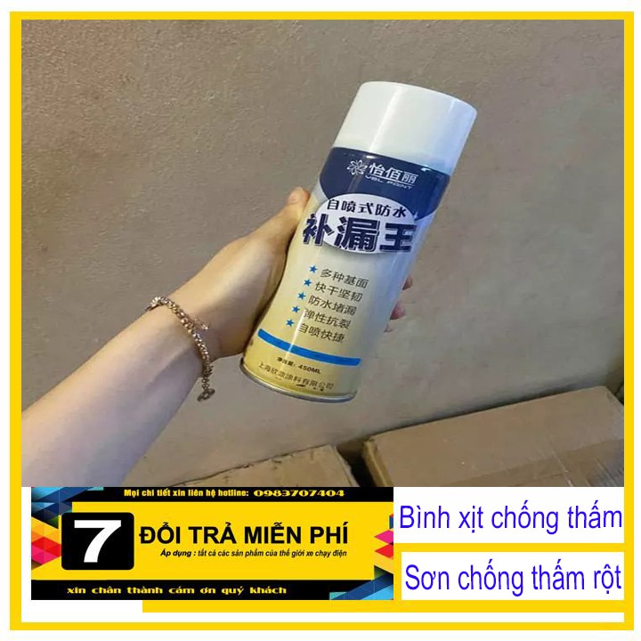 Sơn xịt chống thấm đa năng 🚚 FREESHIP 🚚 Sơn xịt NANO chống thấm Nước thế hệ mới, sơn chống thấm dạng xịt tiện dụng