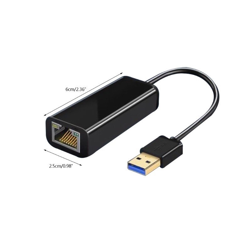 QUU USB Ethernet Adapter, USB 3.0 to 10/100/1000 Gigabit Wired LAN Network Adapter