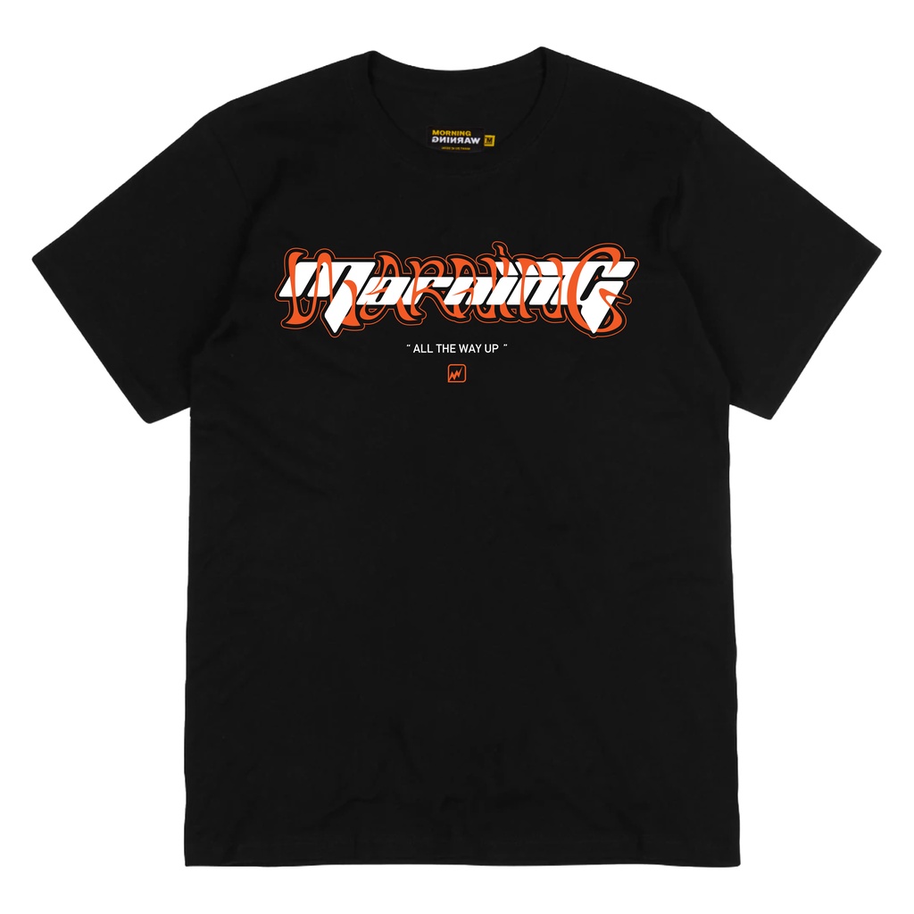 Áo thun Morning Warning Orange Wave - Sóng Cam - Áo Thun Unisex Form Rộng Tay Lỡ Oversize Cotton 100% Local Brand