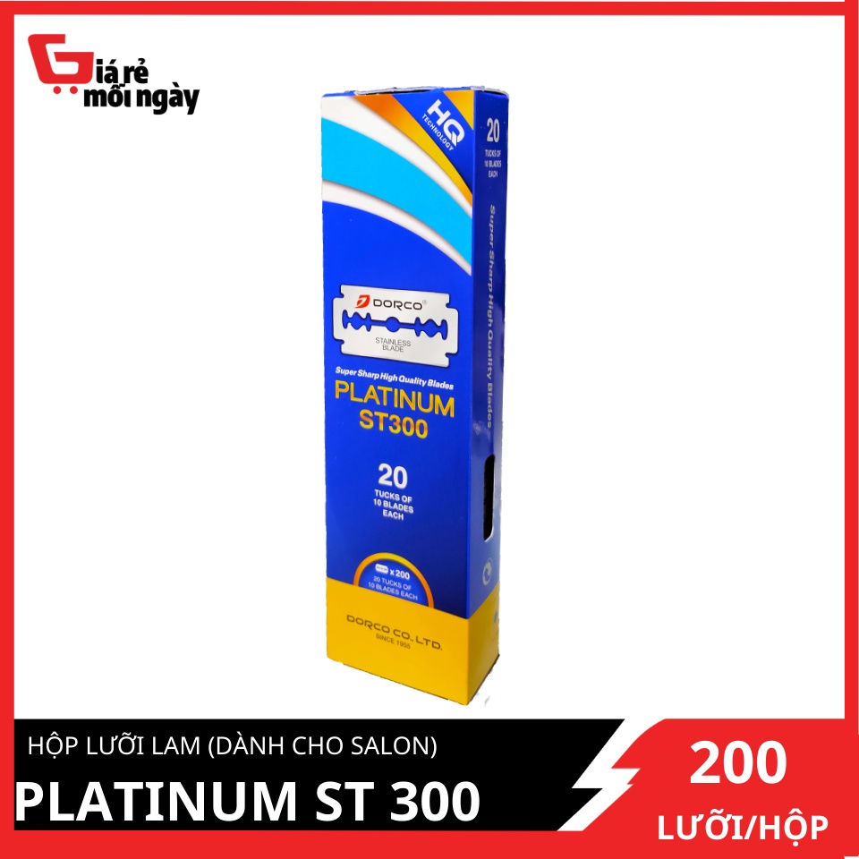 Hộp Lưỡi Lam Dorco Platinum ST300 Hộp 200 Cái