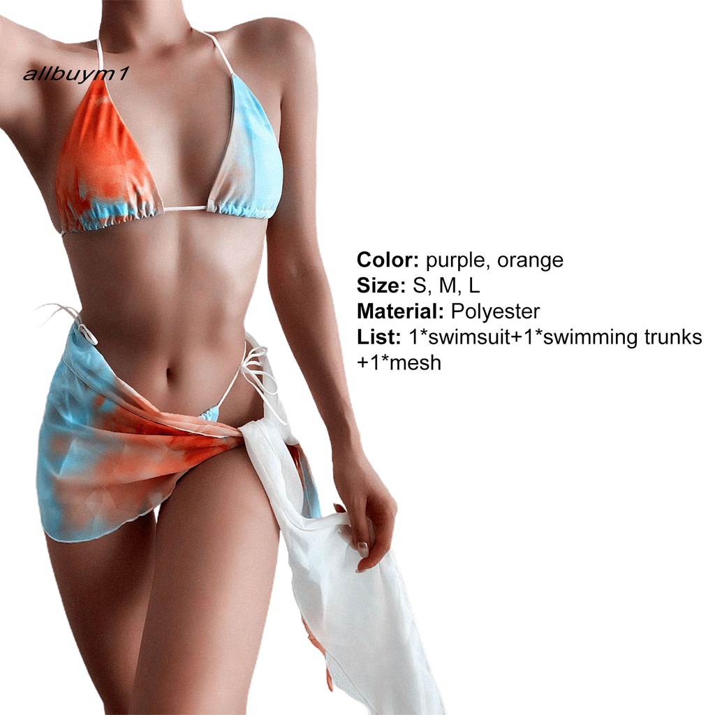 Set đồ bơi bikini mềm mại in màu gradient thời trang mùa hè dành cho nữ