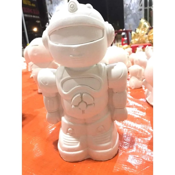 Tượng tô con to thạch cao tặng kèm cọ, vĩ 6 màu cho bé