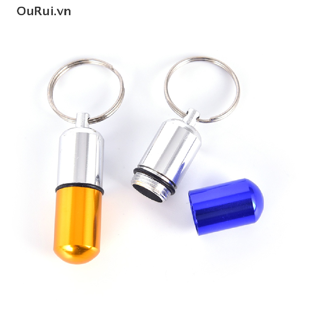 Hộp Đựng Thuốc mini Bằng Kim Loại Chống Thấm Nước Kèm Chìa