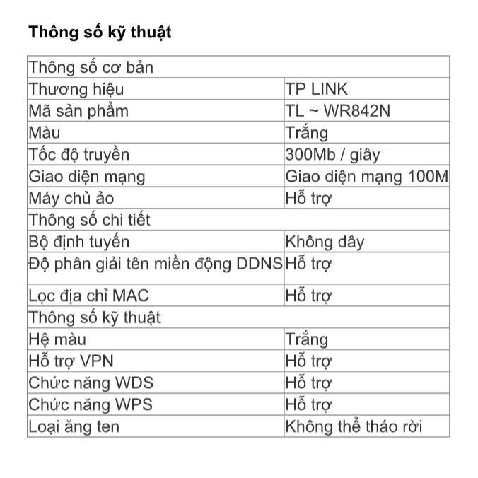 Bộ phát wifi 2 râu tp link chính hãng