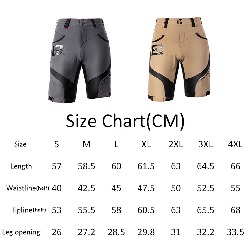 Quần short đi xe đạp ROCKBROS thiết kế 2 trong 1 nhanh khô thời trang mùa hè cho nam