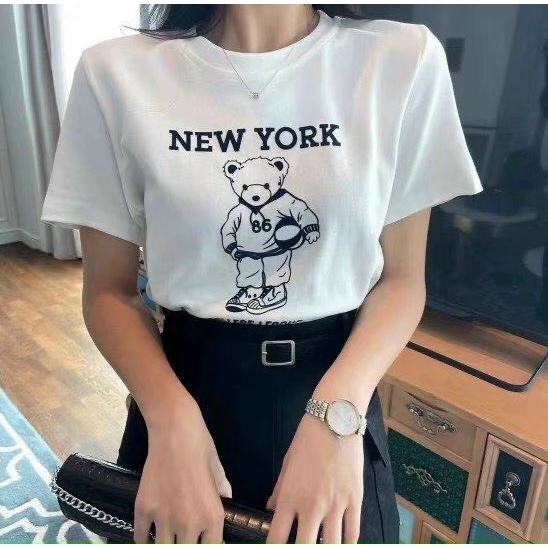 Áo phông cộc tay in chữ - Hàng Quảng Châu