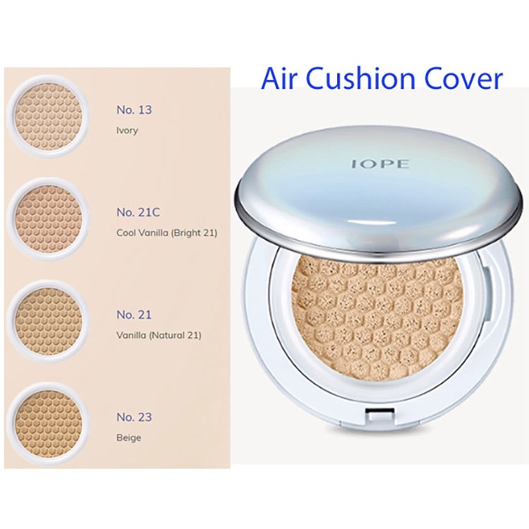 Phấn nước căng bóng che phủ cao IOPE Air Cushion Cover ( Hàng sale do bị bẹp vỏ lỗi vận chuyển )