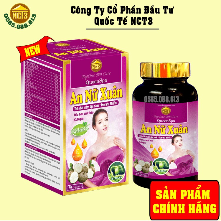 VIÊN UỐNG NỞ NGỰC AN NỮ XUÂN ( Hàng chính hãng công ty NCT3 )