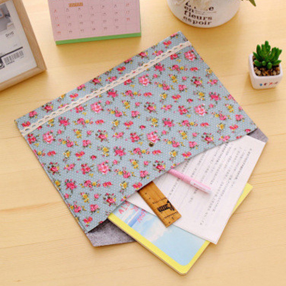 Túi Đựng Tài Liệu Giấy Tờ Họa Tiết Hoa Nhiều Màu Chất Lượng Cao
