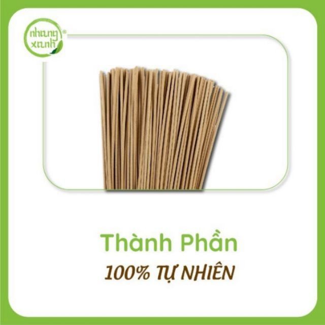 Nhang trầm hương cao cấp Nhang Xanh hộp 500gr 30cm - Hương thơm tự nhiên, dịu ngọt của trầm
