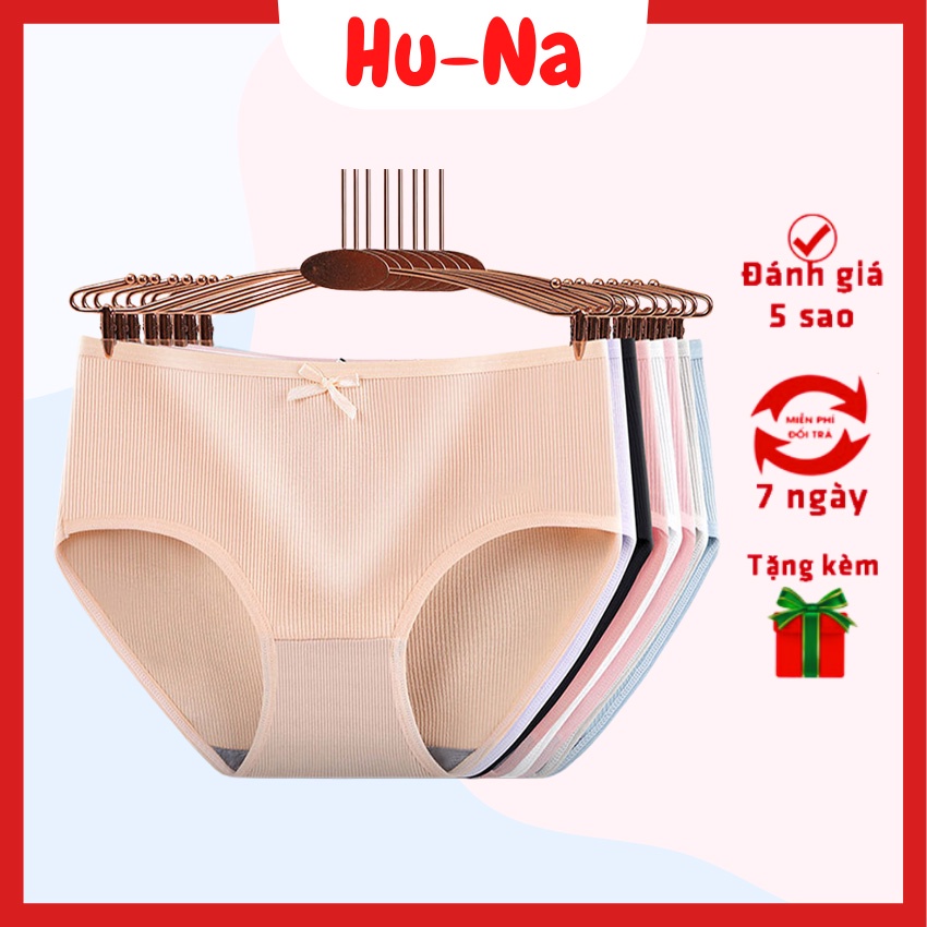 [ComBo 3 ] Quần lót cotton HuNa-quần lót nữ thoáng khí mềm mại-NH02-Na-Hu