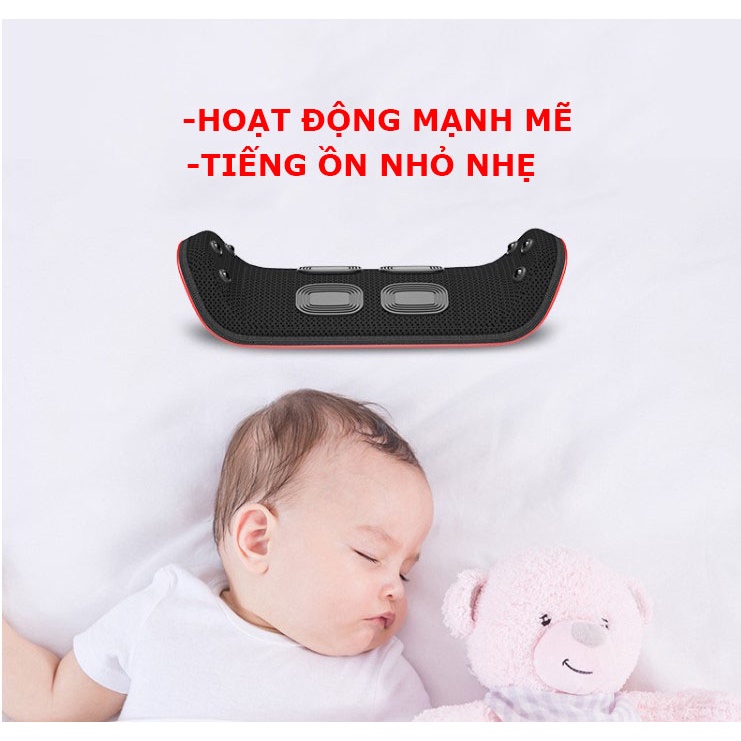 Máy massage lưng, massage cột sống có điều khiển, sưởi ấm hồng ngoại, 3 cấp độ rung