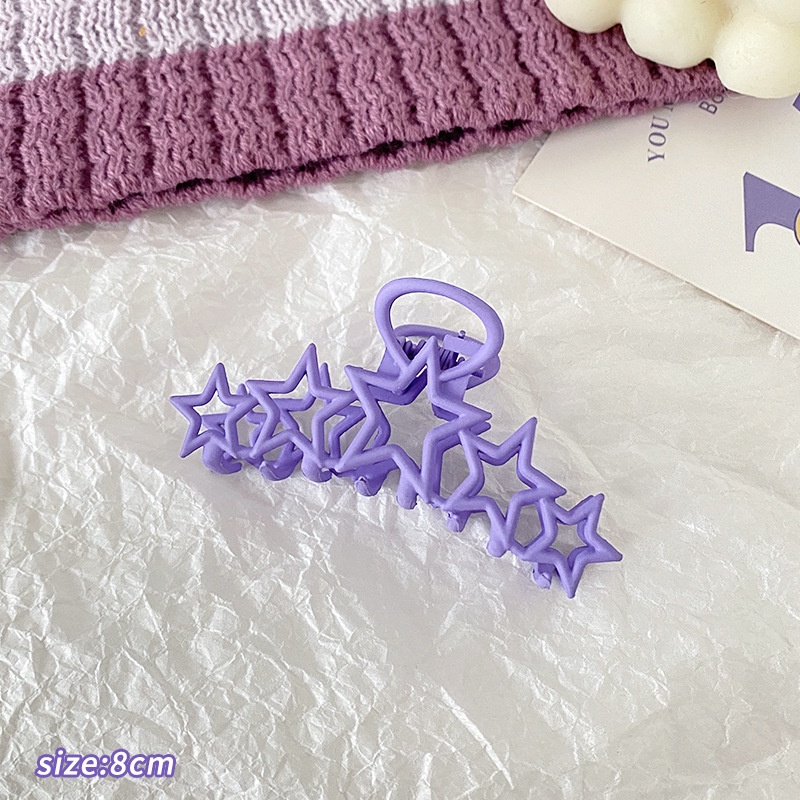 Kẹp Tóc càng cua Hàn Quốc cao cấp màu TíM dễ thương [ MÃ B405 ]