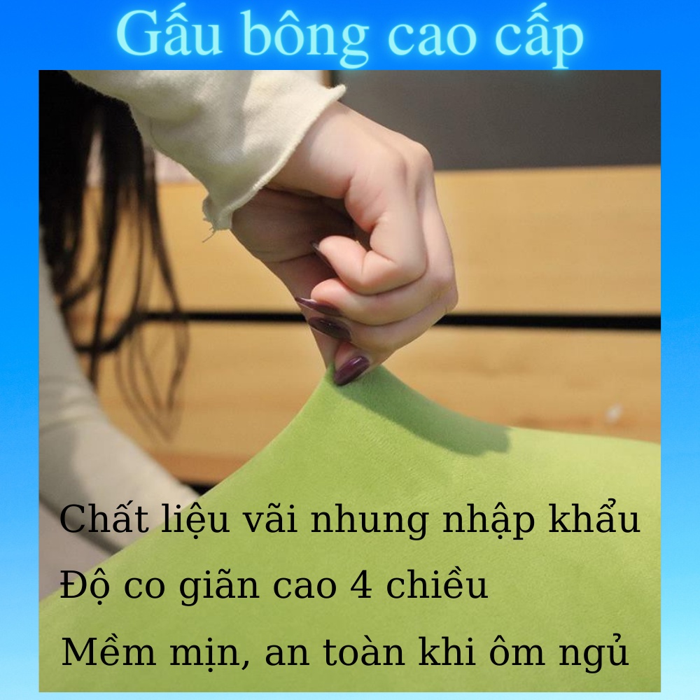 Gấu bông to Khủng Long 🛡𝑯𝒂̀𝒏𝒈 𝑪𝒂𝒐 𝑪𝒂̂́𝒑🛡, gối ôm hình thú nhồi bông Khủng Long to dài mềm mịn 1m8/1m5/1m2