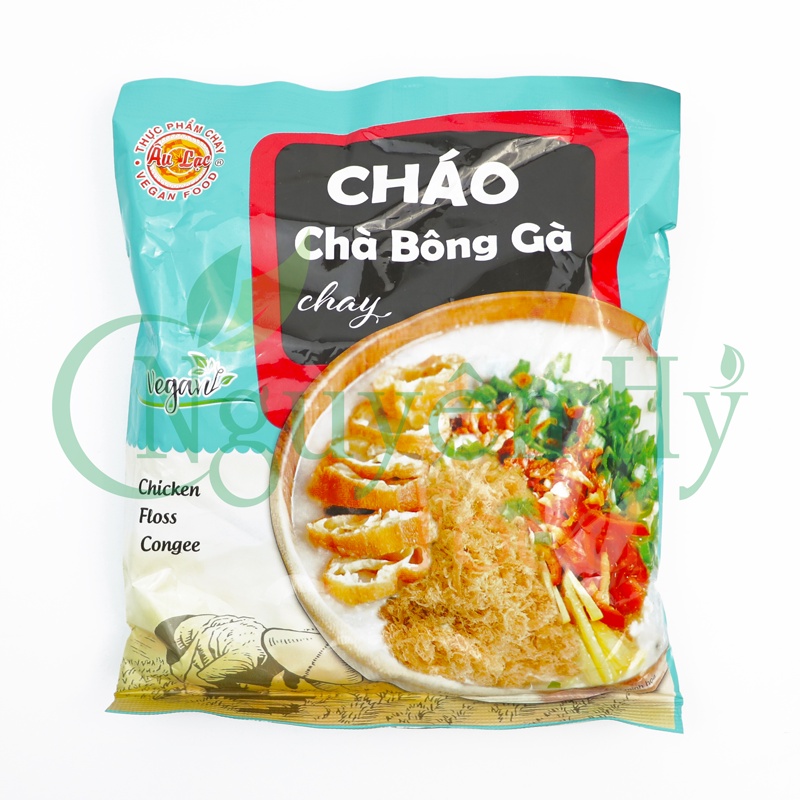 Cháo Chay Chà Bông Thịt Sợi Sườn Gà Bò Đậu Nành Đậu Đỏ Nấm Củ Cải Gạo Trắng Rong Biển Gạo Lứt Trắng Các Loại Âu Lạc 40g