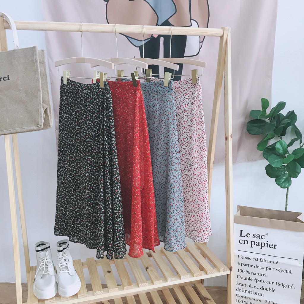 Chân Váy Hoa Nhí Vintage Nhiều Màu Zinti Store CV14