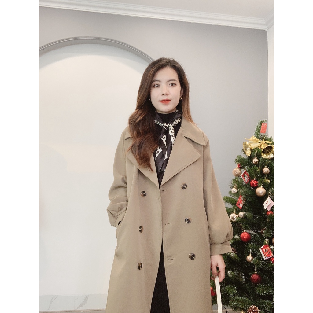 Áo Mangto QCCC Tay Bồng 6 Cúc Kèm Khăn 90839 Min House