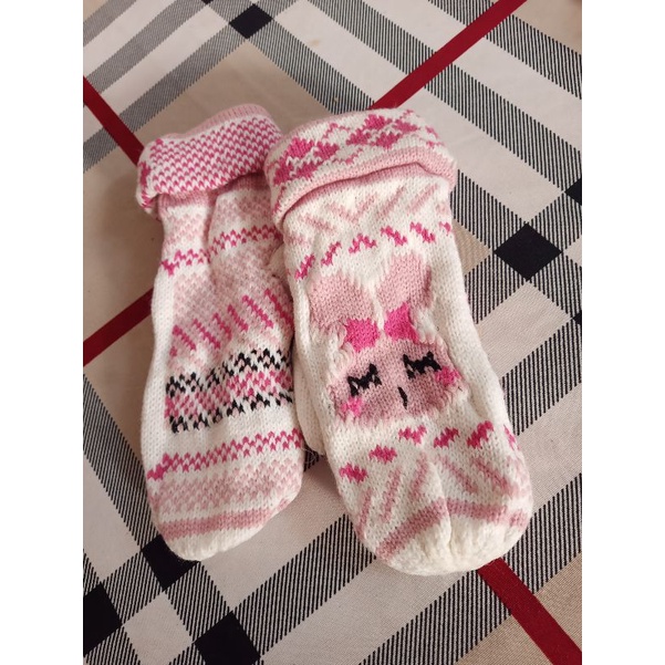 💥sale✨thanh lý mã găng tay len lót nỉ bé gái dưới 10 tuổi