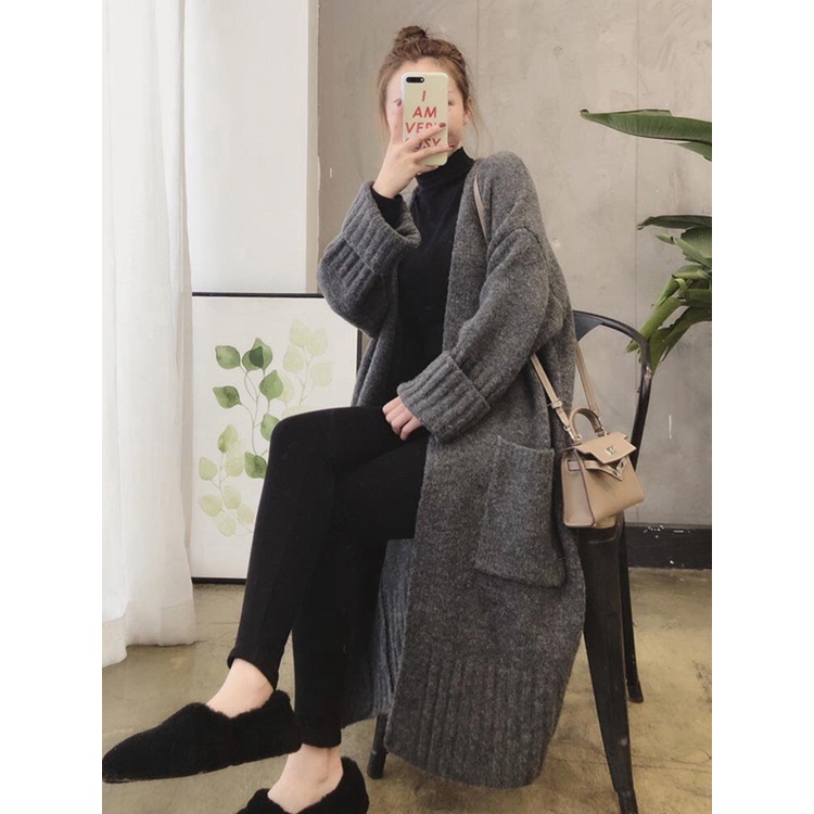 L135 - Áo len Cardigan nữ cổ tròn siêu xinh hàng Quảng Châu